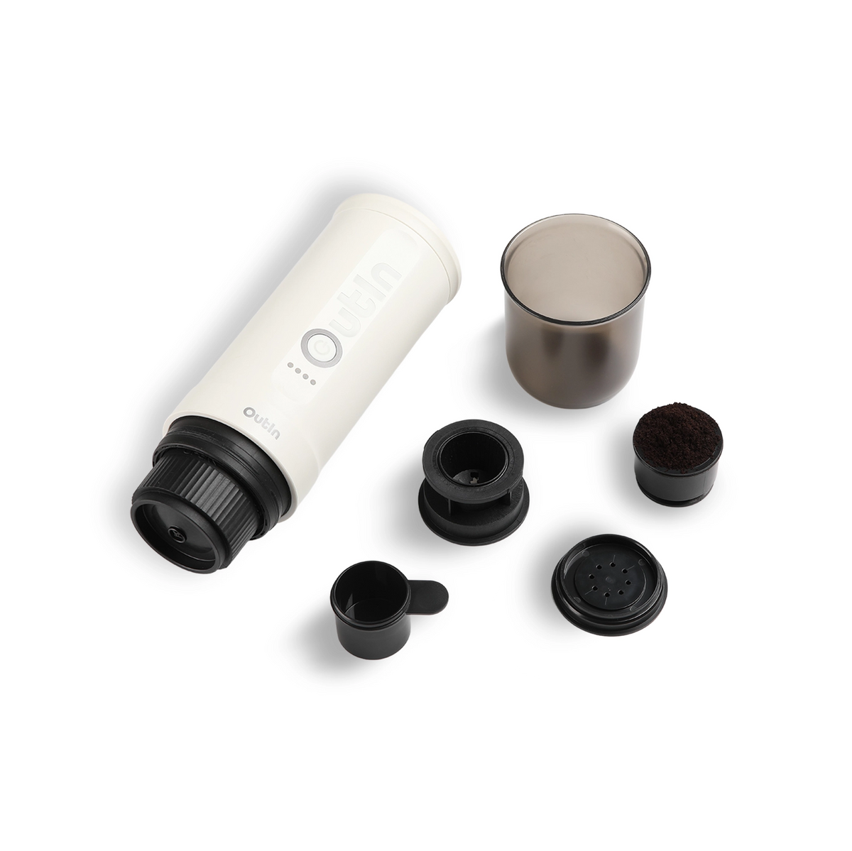 Outin Nano Tragbare Espresso Maschine (Pearl White) - Coffee Coaching Club