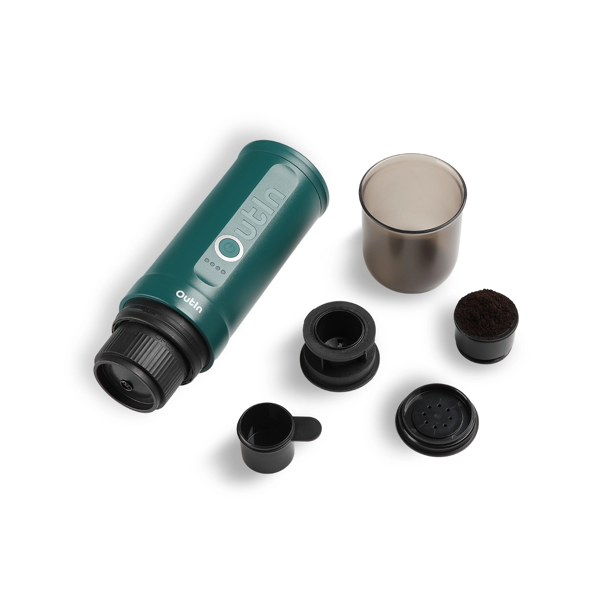 Outin Nano Tragbare Espresso Maschine (Outin Teal) - Coffee Coaching Club