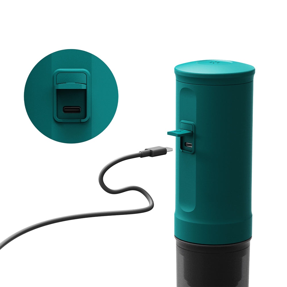 Outin Nano Tragbare Espresso Maschine (Outin Teal) - Coffee Coaching Club