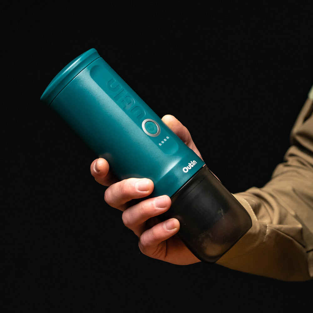 Outin Nano Tragbare Espresso Maschine (Outin Teal) - Coffee Coaching Club