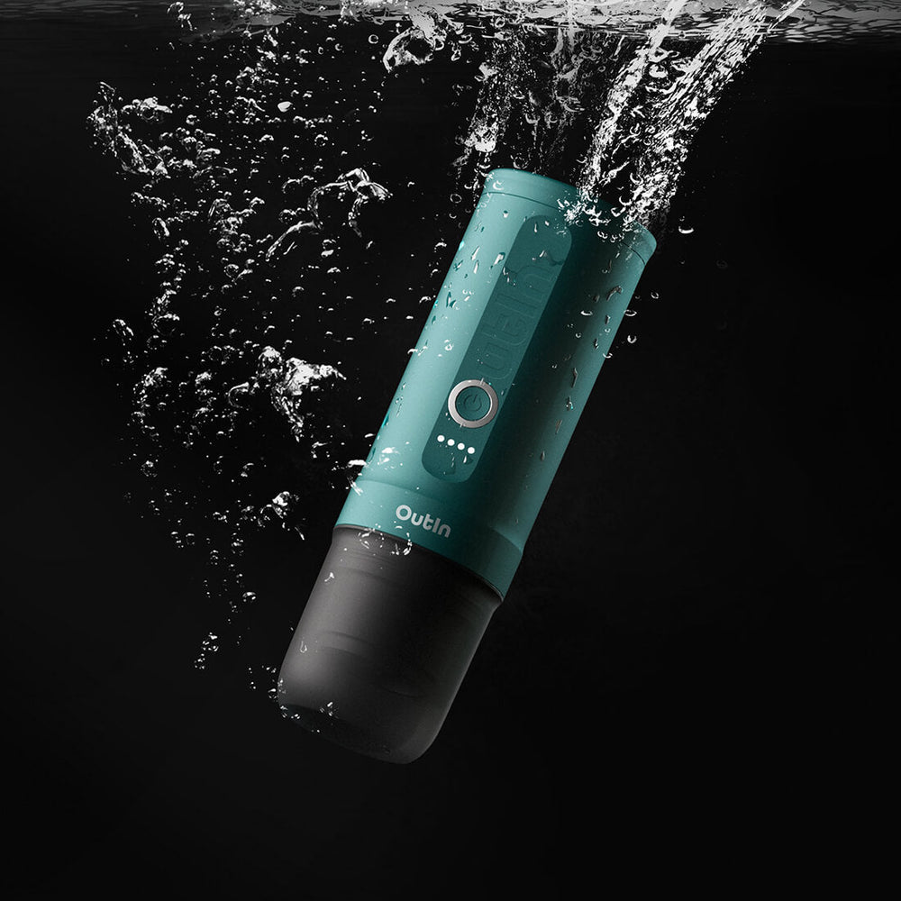 Outin Nano Tragbare Espresso Maschine (Outin Teal) - Coffee Coaching Club