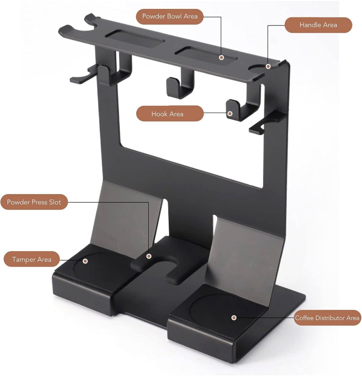 Barista Tools Organizer - Tamperstation - schwarz - Coffee Coaching Club