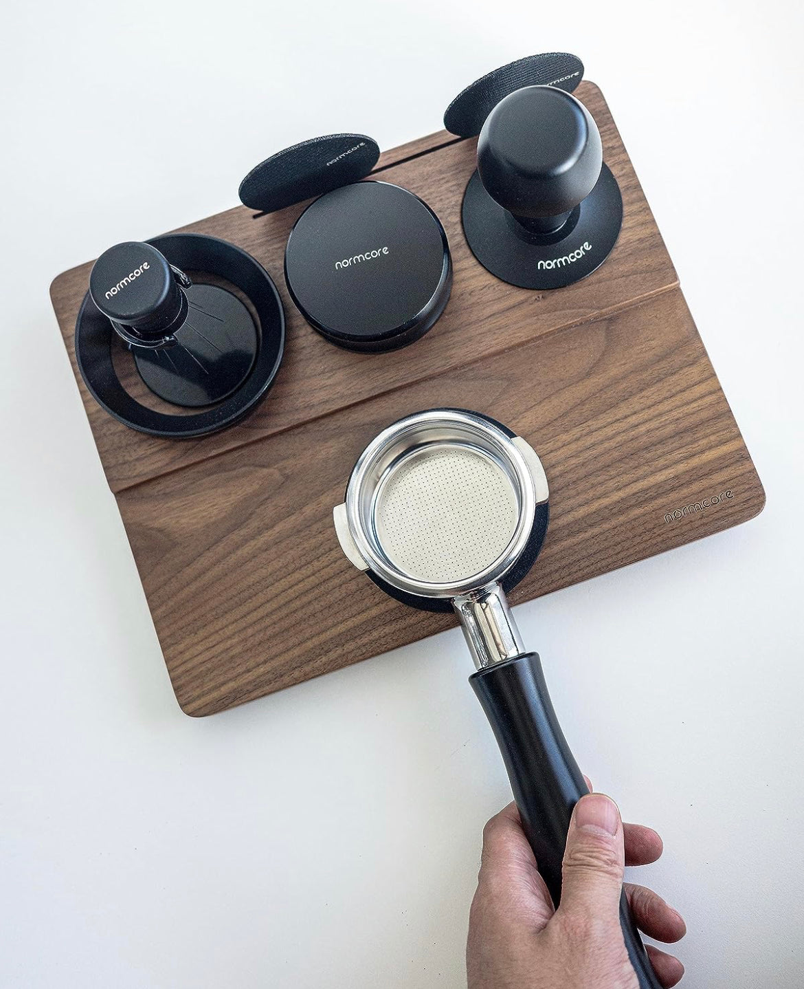 Normcore Premium Tamping Mat - Walnuss Holz - Coffee Coaching Club