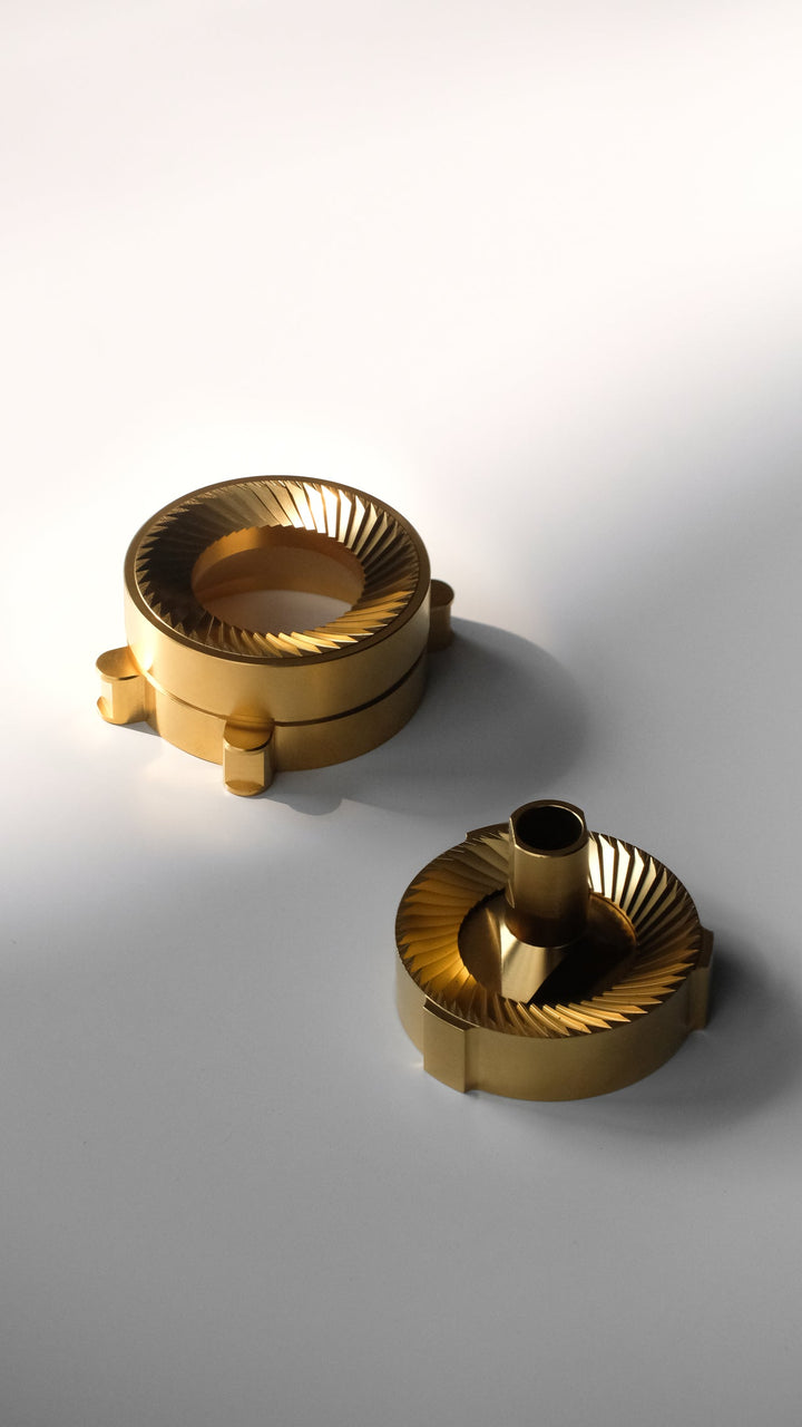 Varia VS6 - Supernova Gold Titanium Mahlscheiben 58 mm– Präzision für Filterkaffee und Espresso - Coffee Coaching Club