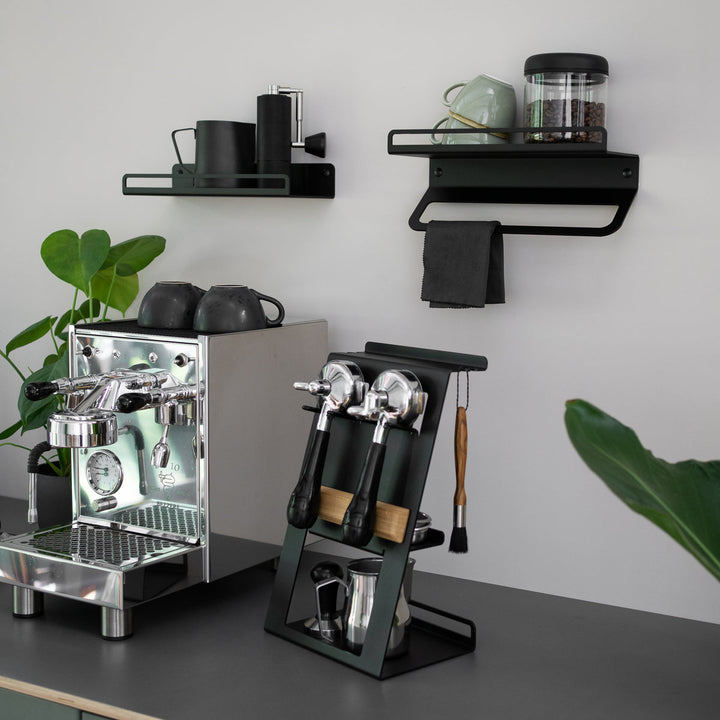 Flate - Station mit Siebträgerhalter für Barista Zubehör - Coffee Coaching Club