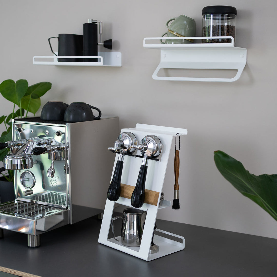 Flate - Station mit Siebträgerhalter für Barista Zubehör - Coffee Coaching Club