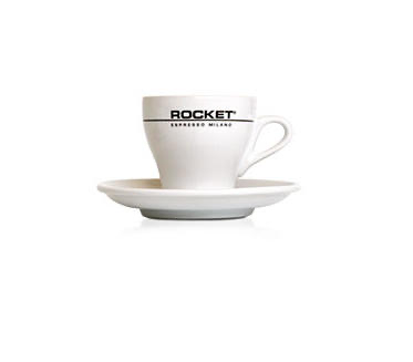 Set de tasses à fusée Flat White - 6 pièces, blanc – Coffee