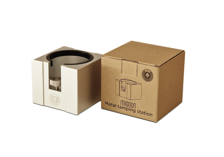 Eureka Mignon Metal Tamping Station - Coffee Coaching Club