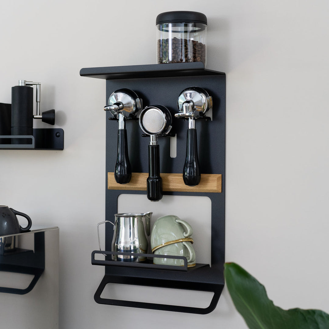 FLATE® Barista Regale: Stilvolle Ordnung für deine Kaffeestation – erhältlich im Coffee Coaching Club (Online, Zürich &amp; Bern)