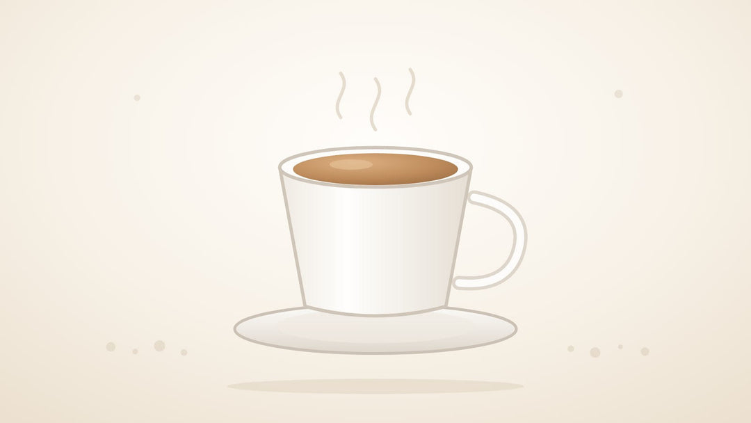 Espressotasse mit Crema auf einer Untertasse