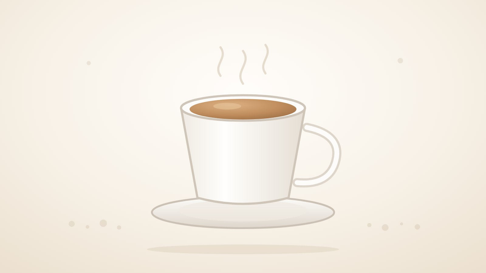 Espressotasse mit Crema auf einer Untertasse
