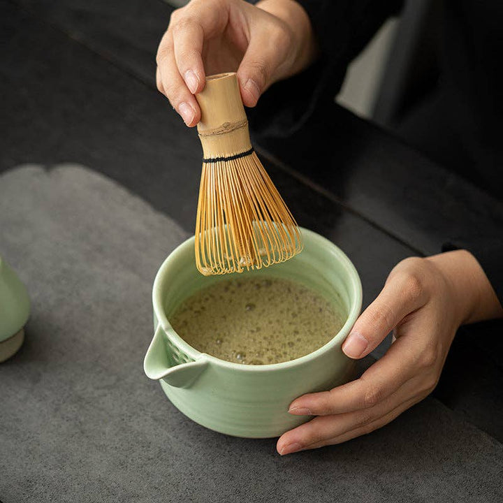 Gohobi - Gohobi Colourful Ceramic Bowl Matcha Set: Lake Blue - Coffee Coaching Club