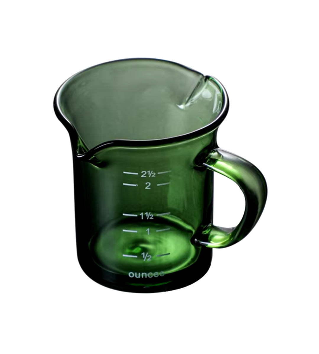 IVORE.GROUP Glas-Messbecher mit Skala in Grün