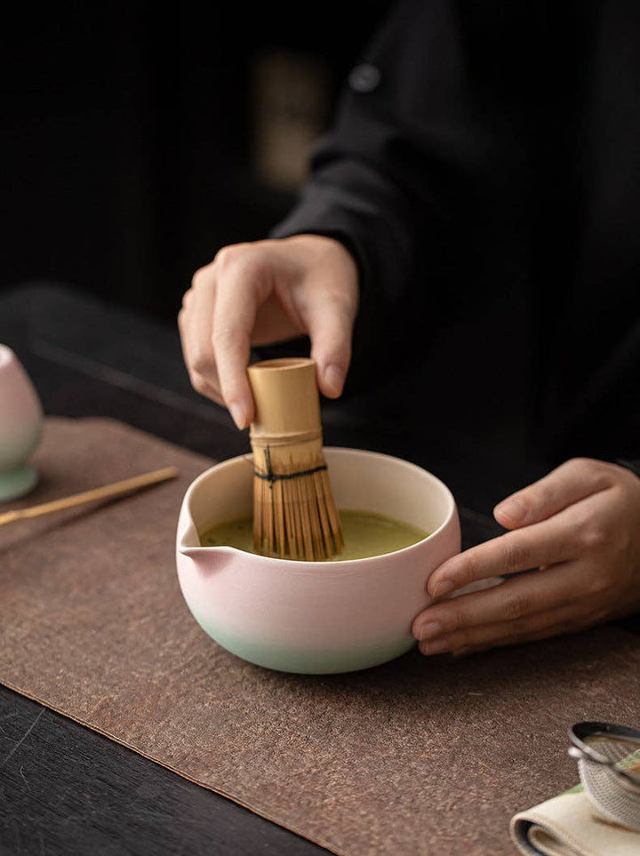 Gohobi - Gohobi Ceramic Matcha Set 043 Pink and Green - Coffee Coaching Club GmbH