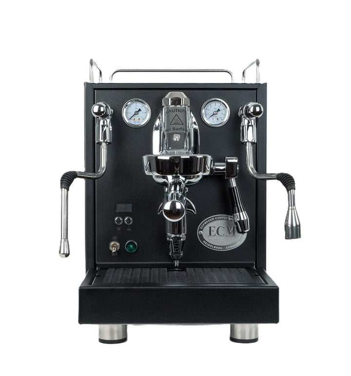 ECM Mechanika VI Slim PID Exclusive Line Schwarz – Frontansicht – Coffee Coaching Club 3