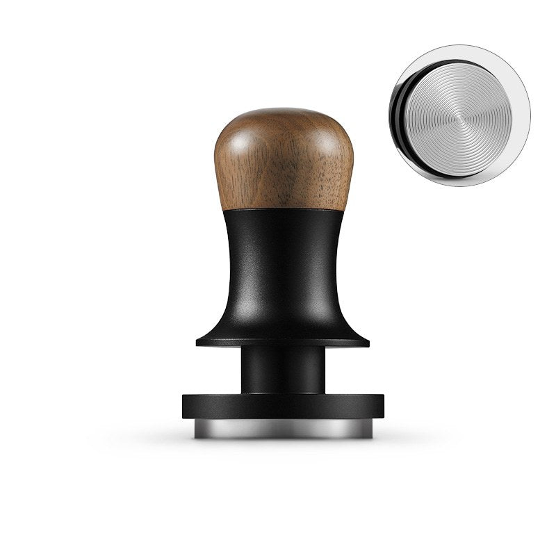 MHW-3BOMBER Flash Tamper 2.0 51 mm in walnut/black (Walnut/Black) with ribbed base (Ripple)