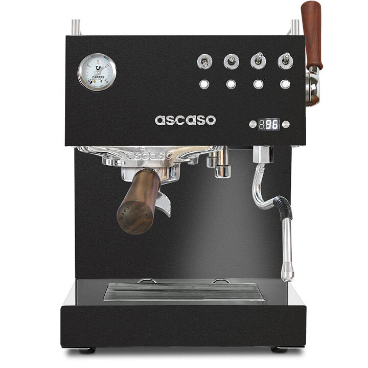 Ascaso Steel Duo PLUS incl Barista Workshop - Schwarz-Holz - Coffee Coaching Club