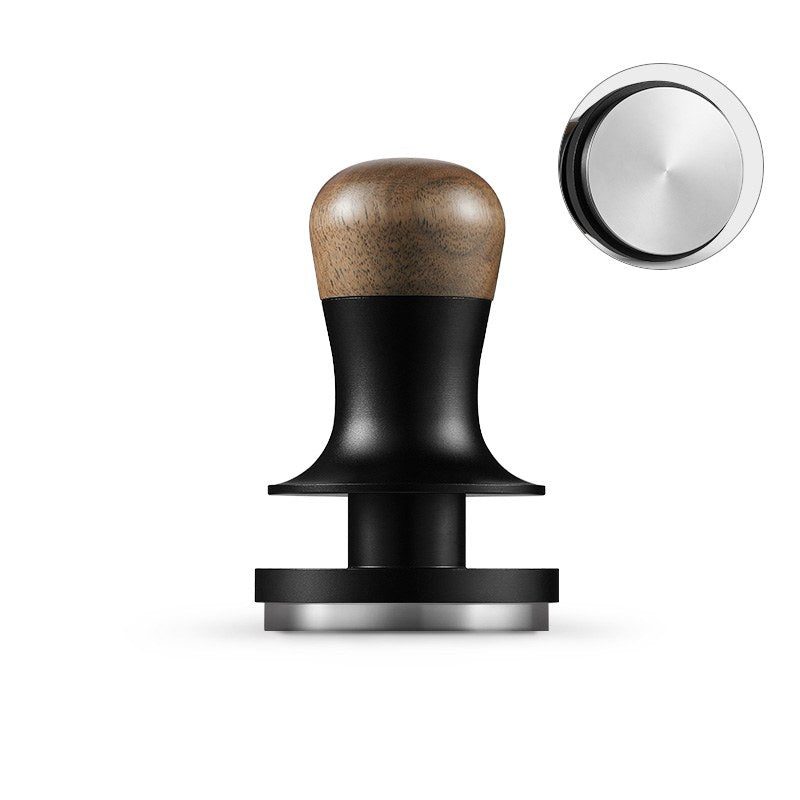 MHW-3BOMBER Flash Tamper 2.0 58,35 mm tamper en nogal/negro (Walnut/Black) con base plana (Flat)