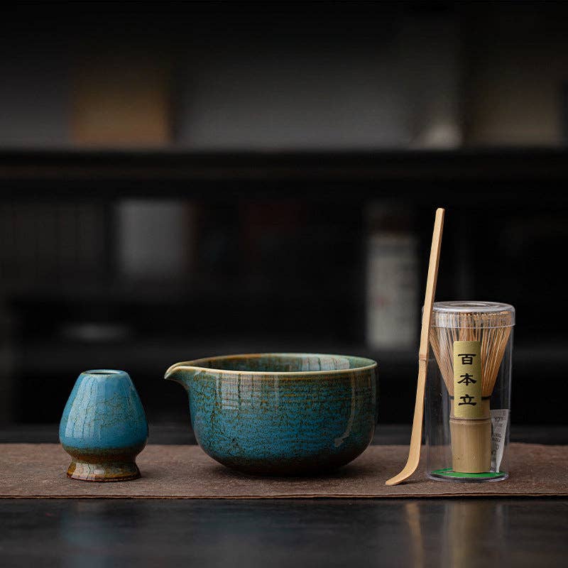 Gohobi - Gohobi Ceramic Matcha Set 009: Blue - Coffee Coaching Club GmbH