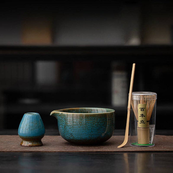 Gohobi - Gohobi Ceramic Matcha Set 009: Blue - Coffee Coaching Club GmbH