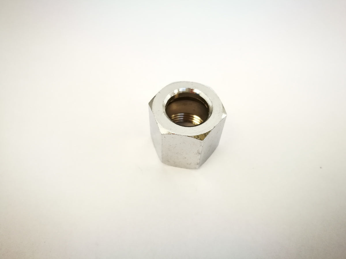 Messing-Verbindungsstueck mit G3/8 Innengewinde, Hoehe 18 mm, Schluesselweite 20, fuer La Marzocco