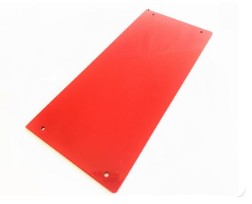 Roter Gehäusedeckel einer La Marzocco Linea Mini von oben