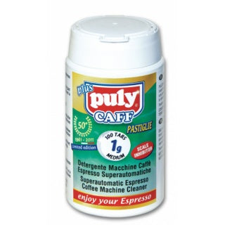 Puly Caff Plus Reinigungstabs Packung mit 100 Tabletten zu je einem Gramm für das Rückspülen der Brühgruppe