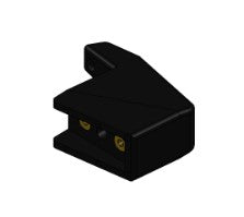 Schwarzes Kunststoff-Paddle als Bedienhebel der Brühgruppe einer La Marzocco Linea Mini