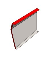 Linkes Seitenpanel in Rot für die La Marzocco KB90
