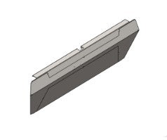 Rückwand in Chrom für die zweigruppige La Marzocco KB90