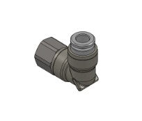 Push-in Winkel 90 Grad aus Kunststoff, 6 mm Steckanschluss auf G1/8 Innengewinde, La-Marzocco-Serviceteil