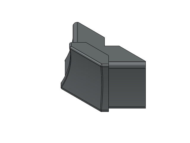 Abdeckungsblech für die Gehäuseecke über dem Fuss einer La Marzocco GB5 X