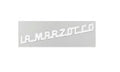 Weisser La Marzocco Schriftzug mit Gewindeschrauben als Ersatzteil für die Linea PB X