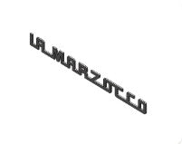 La Marzocco Logo in Chrom für die Linea Mini R