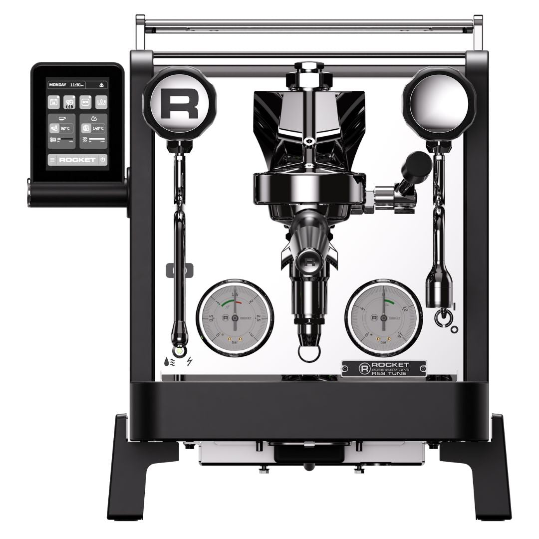 Rocket R58 Tune Matt Schwarz E61 Brühgruppe und Communication Pod - Coffee Coaching Club 2