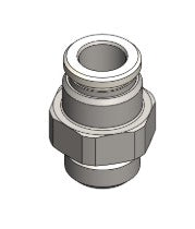 Gerade Steckverbindung 8 mm auf G1/4M aus Edelstahl für La Marzocco