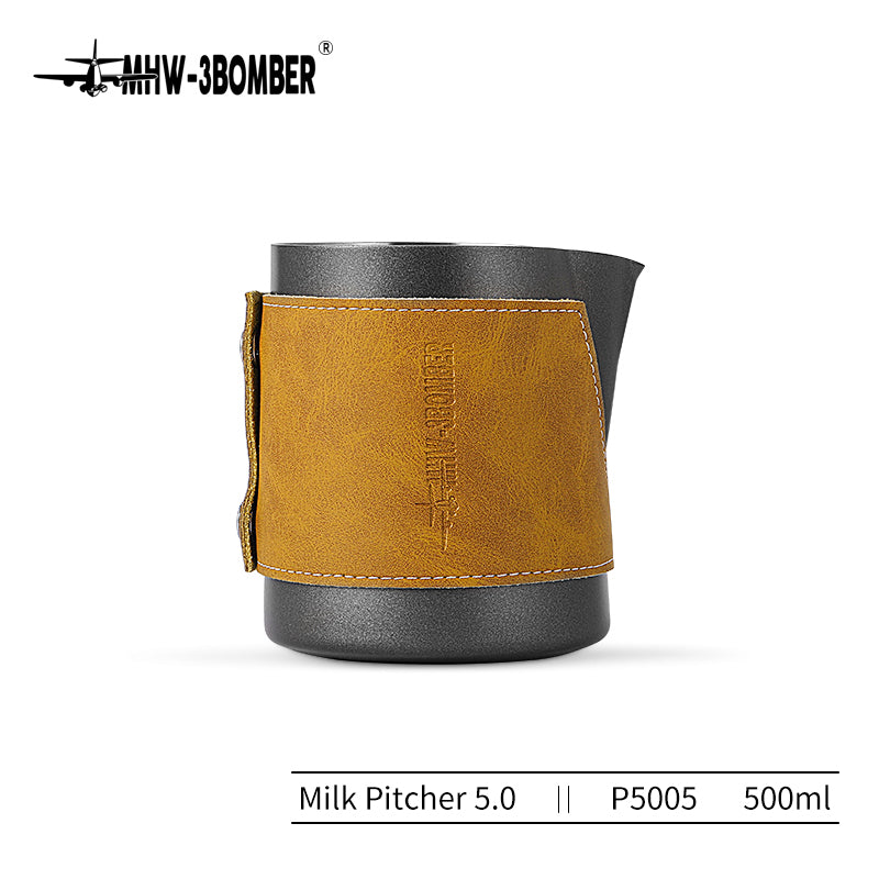 MHW-3BOMBER Milch Pitcher Ohne Griff Schwarz 500 ml - Coffee Coaching Club