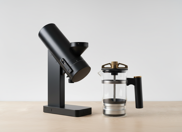 Acaia Orbit Single Dose Grinder Weber Workshop Bird Bundle Black