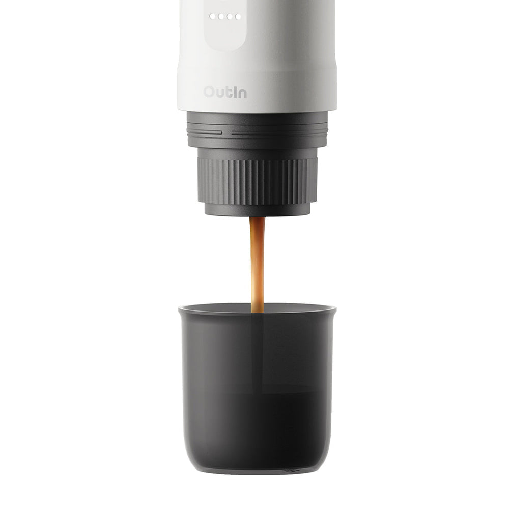 Outin Nano Tragbare Espresso Maschine (Pearl White) - Coffee Coaching Club