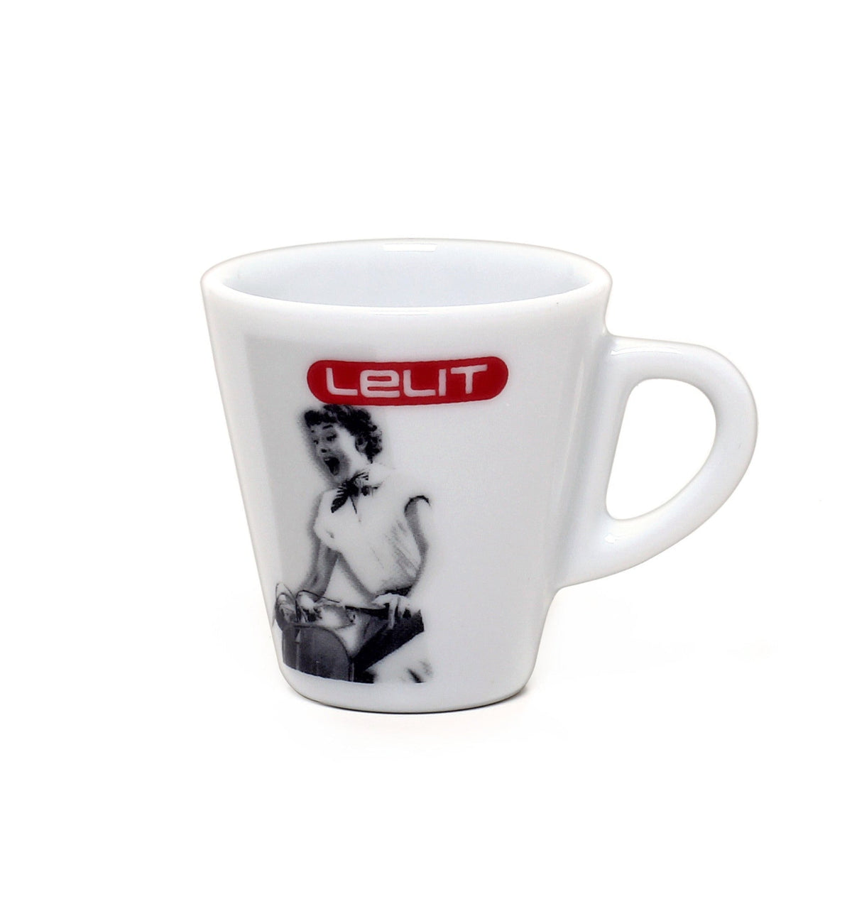 Lelit Espressotassen 6er Set aus Porzellan mit Untertellern