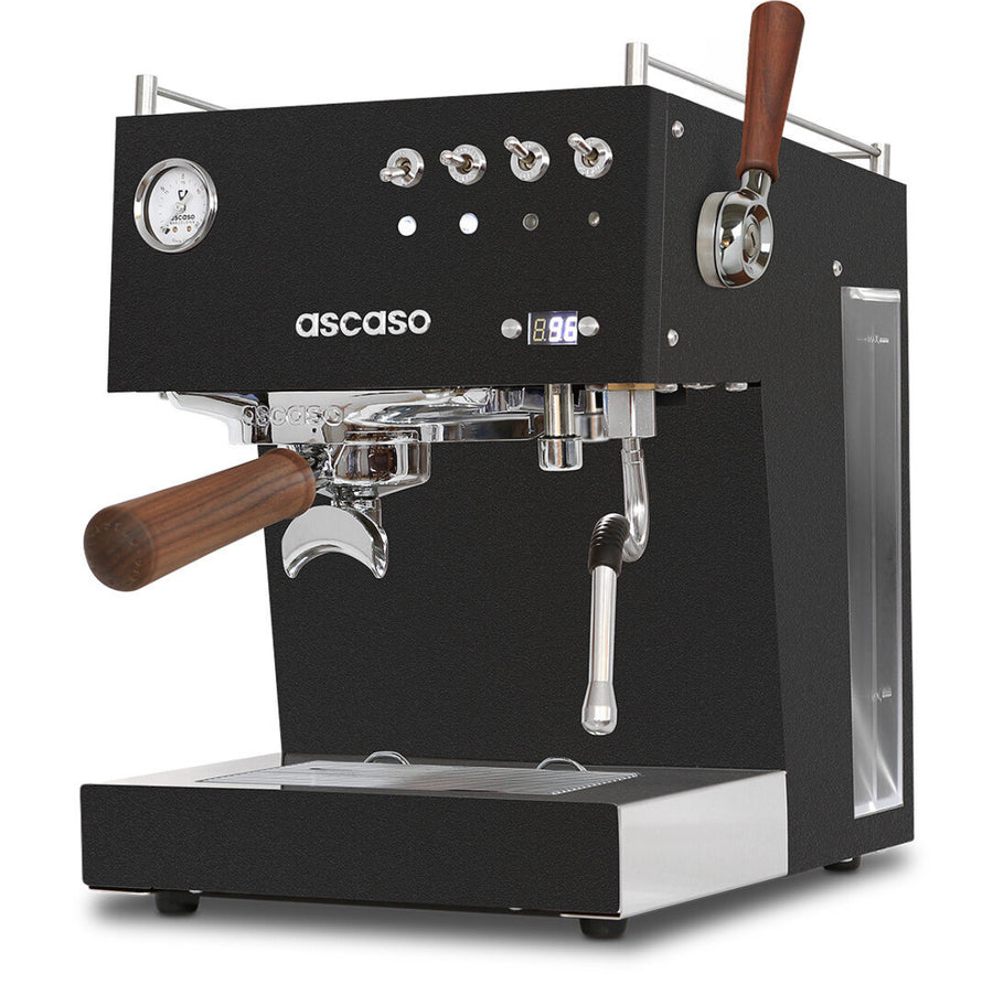 Ascaso Steel Duo PLUS incl Barista Workshop - Schwarz-Holz - Coffee Coaching Club