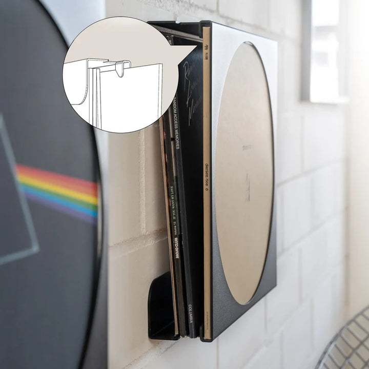 FLATE Round Wall Mount for 12-inch Vinyl Records