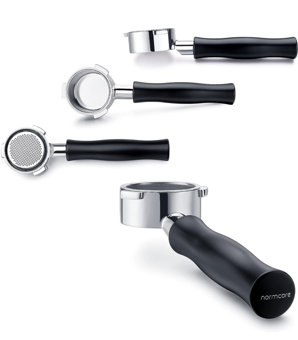 Normcore bodenloser Siebträger 51 mm DeLonghi Smeg La Pavoni – Coffee Coaching Club 1