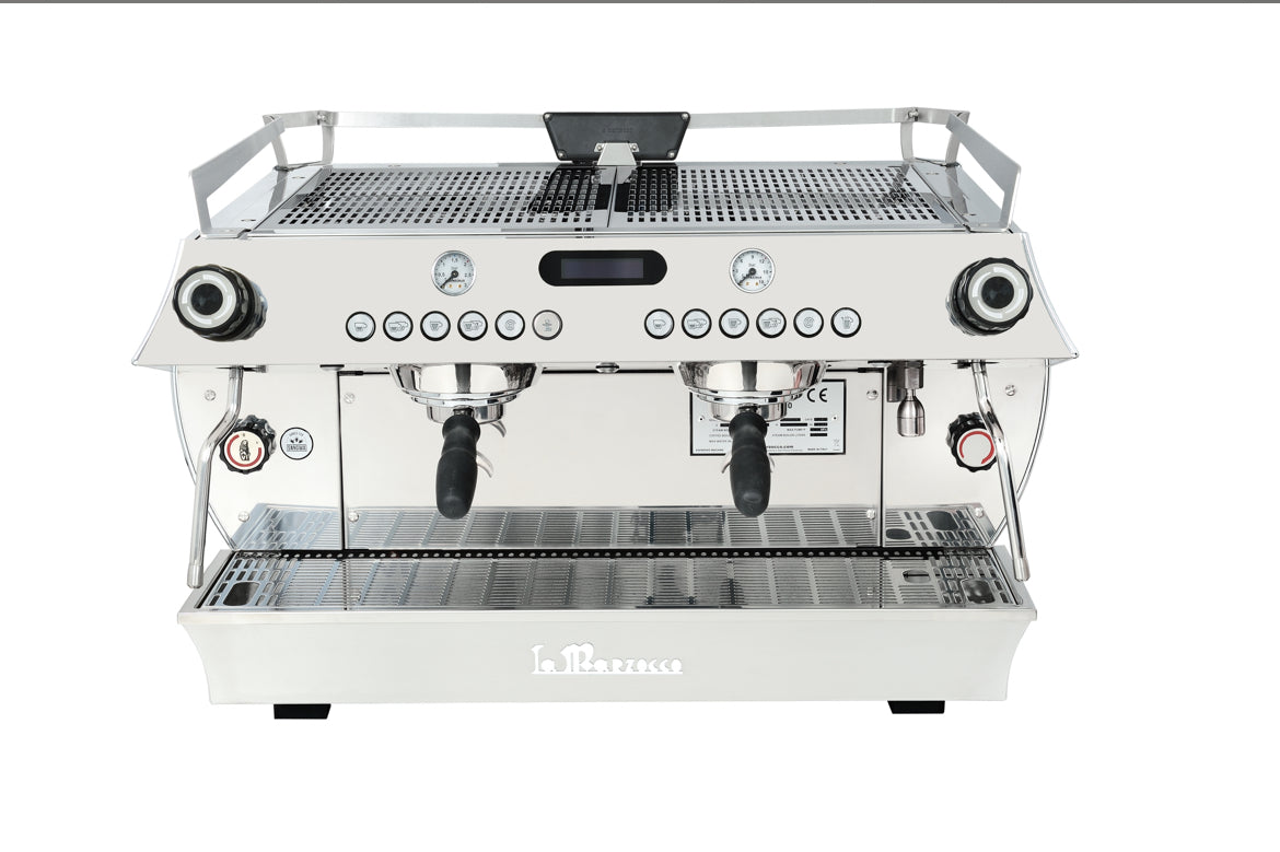 La Marzocco GB5 X AV 2-gruppig – Seitenansicht – Coffee Coaching Club 2