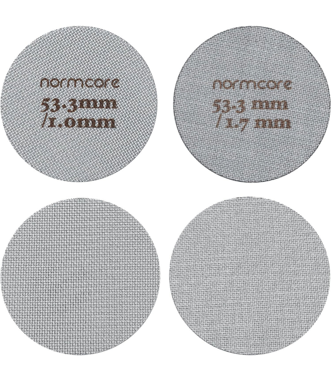 Normcore Premium Puck-Sieb, Puck Screen, 53.3 mm, 2 Stück, mit Ständer - Coffee Coaching Club