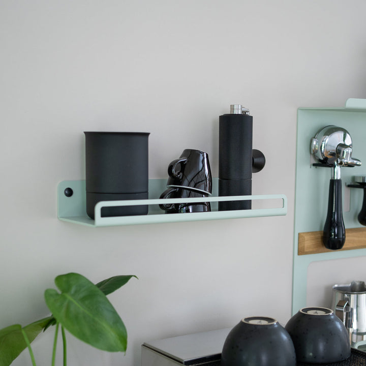 Flate - Barista wall shelf for coffee beans and barista accessories