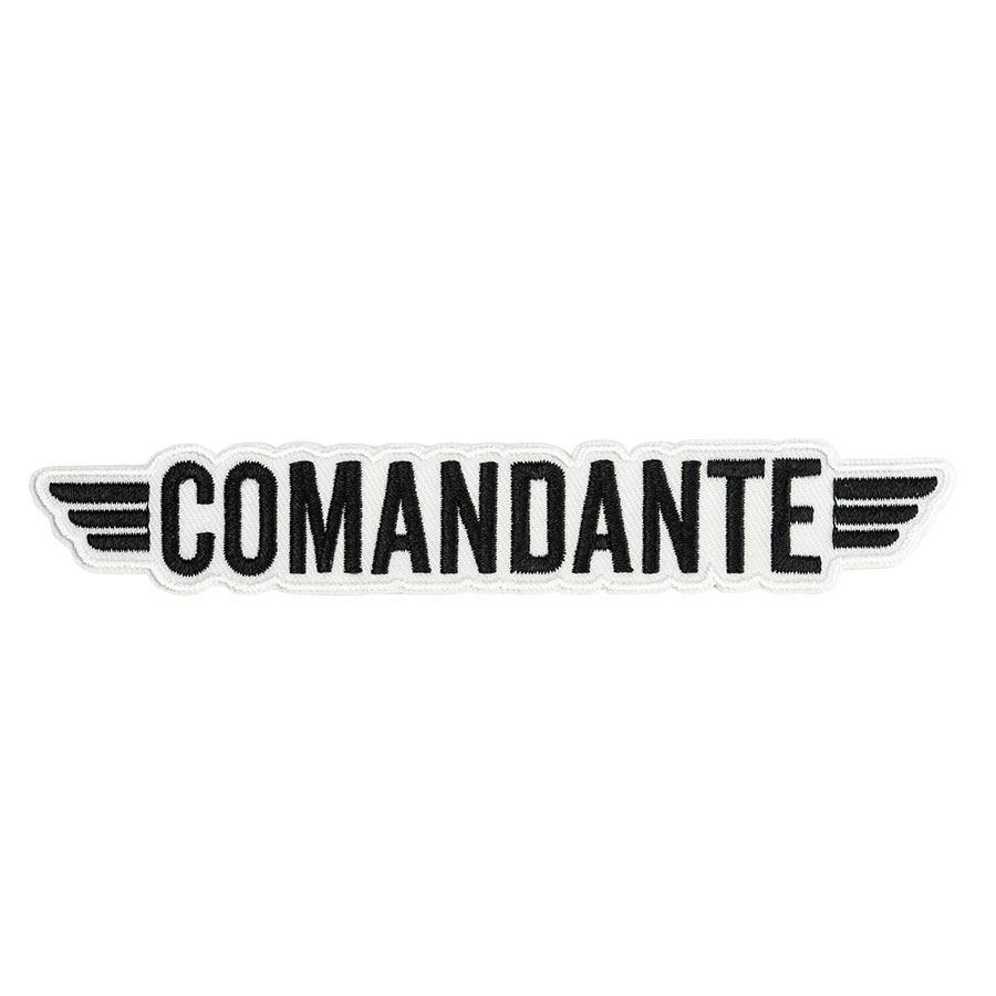 Comandante Patches - Logo Schwarz/Weiss