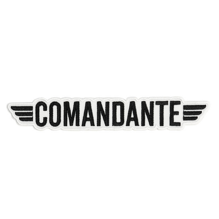 Comandante Patches - Logo Schwarz/Weiss