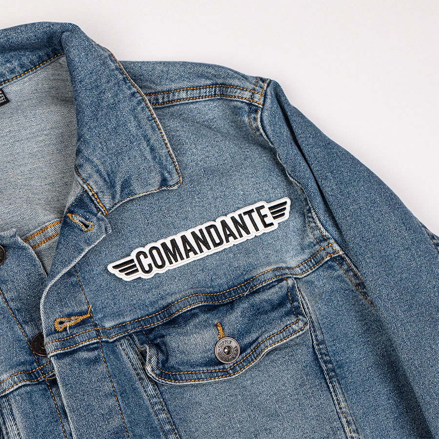 Comandante Patches - Logo Schwarz/Weiss