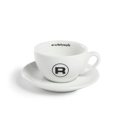 Rocket Tassenset "Cappuccino #Rocketpeople" - 6 Stück, weiss - Coffee Coaching Club